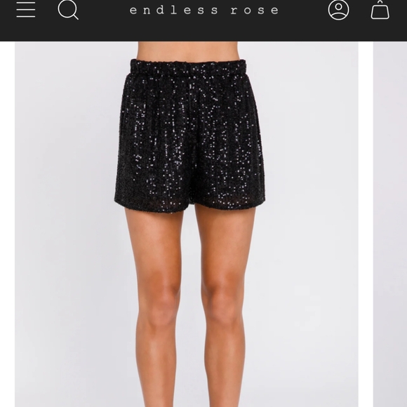 Sequin fabric Tank top and Shorts Set by endless rose - Picture 14 of 17